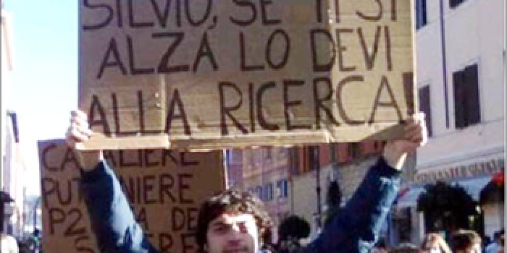La protesta studentesca contro la riforma Gelmini
